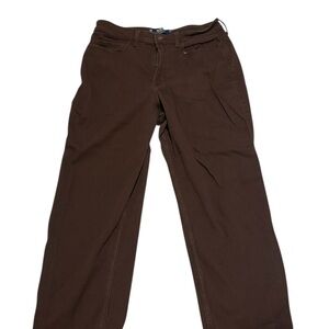 Hollister Ultra high rise vintage straight brown jeans